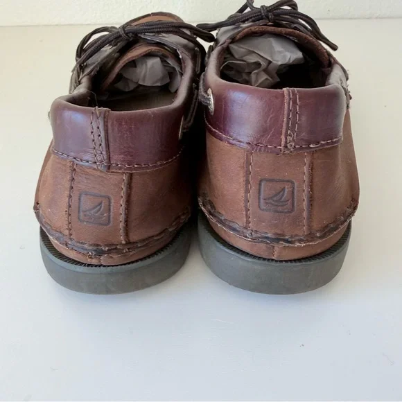 Sperry Top-Sider Mako 2-Eye Canoe Brown Moc Boat Shoes - Men’s Size 13 - Picture 9 of 15